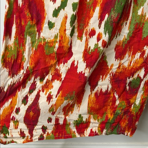 FATFACE Ines Orange Paradise Ikat Wide Leg Flowy Pants Size 8 - Picture 9 of 16